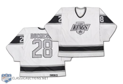 Steve Duchesnes 1989 Los Angeles Kings Game-Worn Jersey
