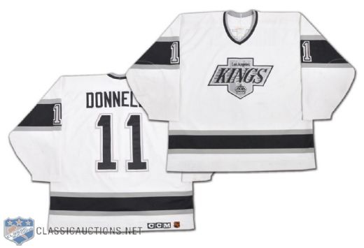 Mike Donnellys 1993-94 Los Angeles Kings Game-Worn Home Jersey
