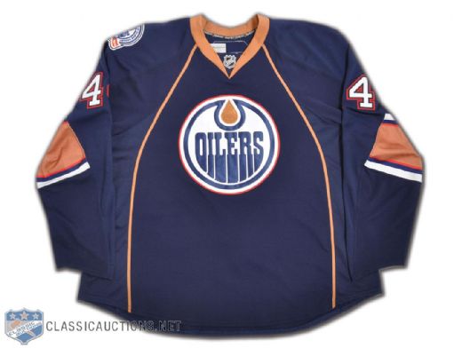 Sheldon Sourays 2008-09 Edmonton Oilers Game-Worn Jersey