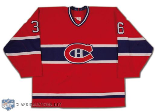 St-Michel Mid-1990s Montreal Canadiens Pre-Season Game-Worn Road Jersey