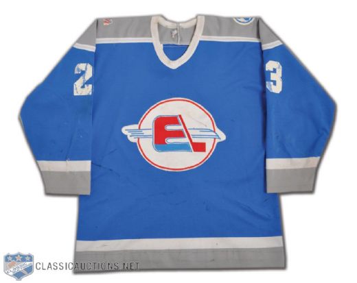 Mike Perovichs 1981-82 AHL Fredericton Express Game-Worn Jersey
