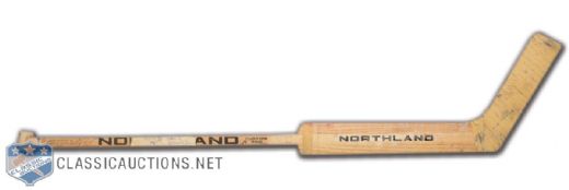 Gerry Cheevers 1972-73 WHA Cleveland Crusaders Autographed Game-Used Stick