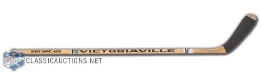 Alexander Mogilnys Early-1990s Rookie Era Victoriaville Game-Used Stick