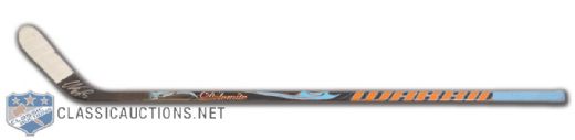 Ilya Kovalchuks Late-2000s Warrior Dolomite Signed Game-Used Stick