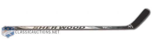Paul Stastnys Early-2010s Sher-Wood Signed Game-Used Stick