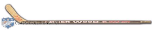 Jason Spezzas Early-2000s Rookie Era Sher-Wood Signed Game-Used Stick