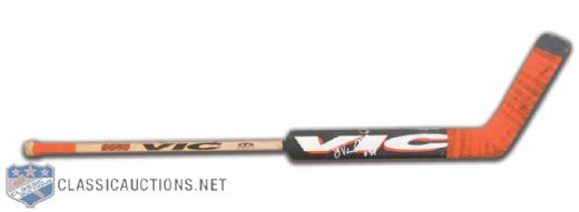 John Vanbiesbroucks Late-1990s Vic Signed Game-Used Stick