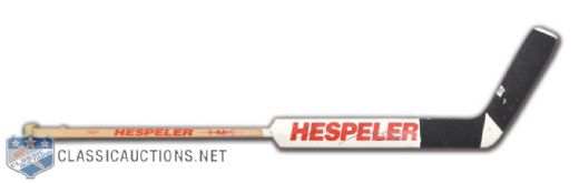 Chris Osgoods Late-1990s Hespeler Signed Game-Used Stick