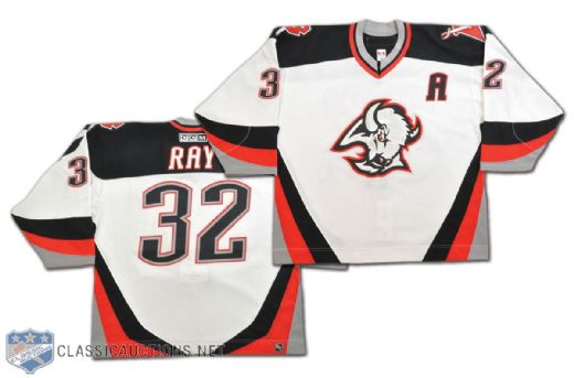 Rob Rays 2000-01 Buffalo Sabres Game-Worn Jersey Plus Game-Worn Shoulder Pads