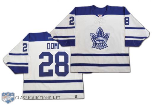 Tie Domis 2003-04 Toronto Maple Leafs Game-Worn Alternate Playoffs Jersey