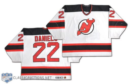 Scott Daniels 1997-98 New Jersey Devils Game-Worn Playoffs Jersey