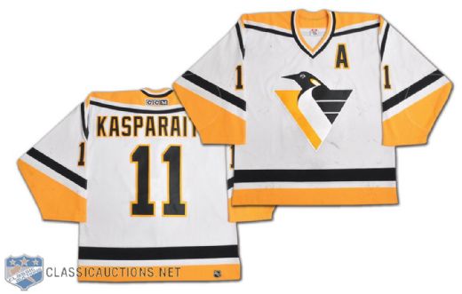 Darius Kasparaitis 2001-02 Pittsburgh Penguins Game-Worn Jersey