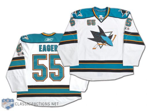 Ben Eagers 2010-11 San Jose Sharks Game-Worn Jersey