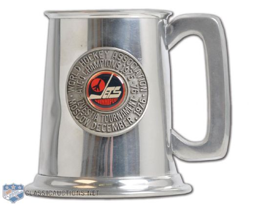 Joe Daleys 1976 Winnipeg Jets / Izvestia Tournament Commemorative Mug