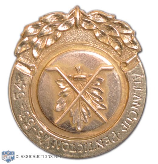 Penticton Vees 1954 Allan Cup Championship Pin