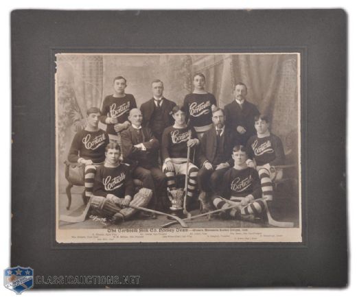 1906 Corticelli Silk Toronto Mercantile Hockey League Champions Vintage Team Photo (16"x19")