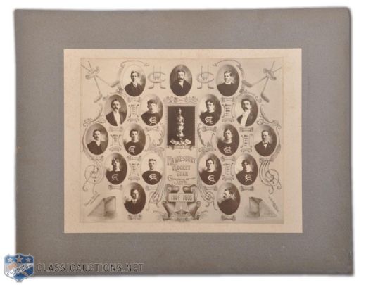1904-05 Hawkesbury Hockey Team Photo Montage (16"x20")