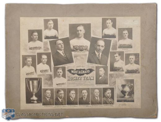1923-24 Ottawa Montagnard Team Photo with Frank Finnigan (15"x20")