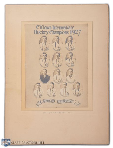 1927 St. Dunstans University Hockey Team Photo Montage (12"x15")