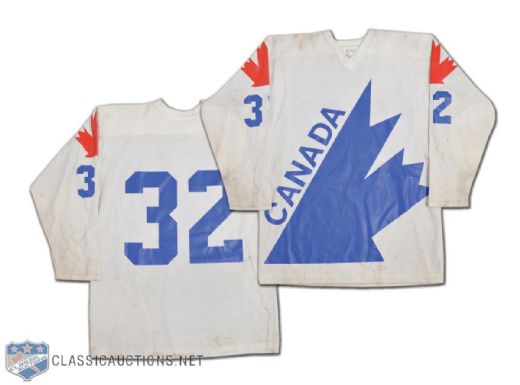 1978 World Junior Championships Team Canada #32 Worn Jersey
