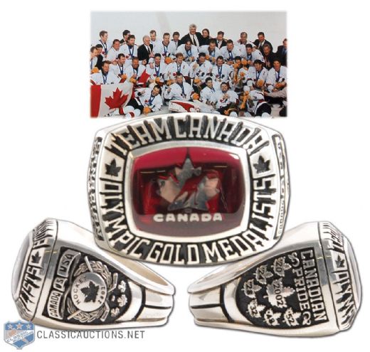 Team Canada 2002 Olympic Gold Medal Limited-Edition Commemorative Ring