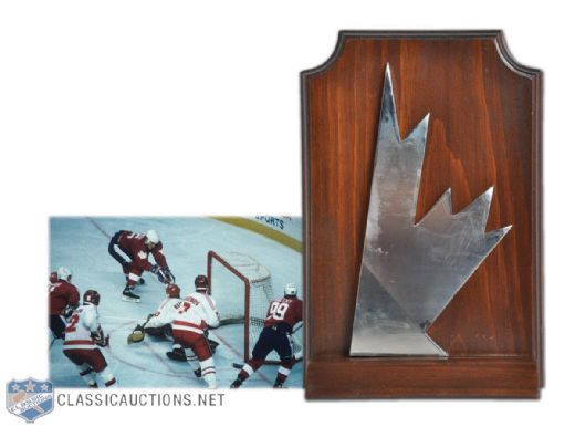 1987 Canada Cup Trophy Plaque (11")