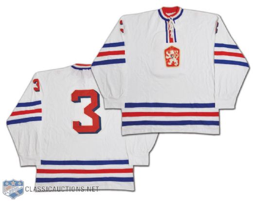 Josef Horesovskys Team Czechoslovakia Game-Worn Jersey