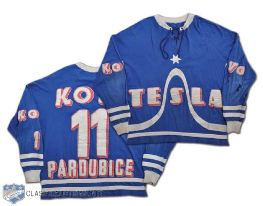 Czech Elite League 1970s Pardubice HC Game-Worn Jersey