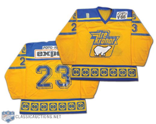 Lars Molins Early-1980s Team Sweden Game-Worn Jersey