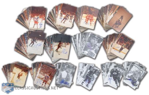 Massive 1970s-1990s NHL Autograph Photo Collection of 1500+ (3"x5")