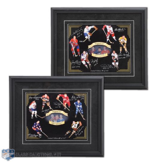 "Original Six" Captains & Defensemen Hall-of-Famer Multi-Signed Limited Edition Photos