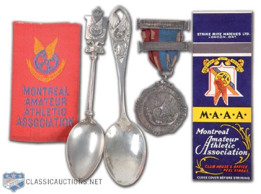 Montreal Amateur Athletic Association Memorabilia Collection of 5