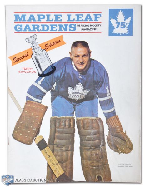 1967 Stanley Cup Finals Game 3 Program Maple Leafs Beat Canadiens in Double OT!