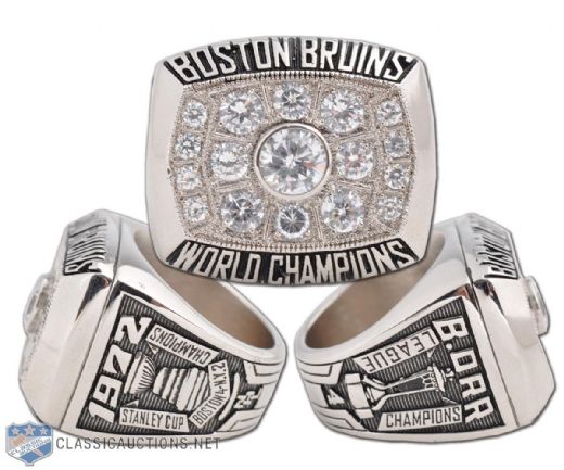 Bobby Orr 1972 Boston Bruins Replica Stanley Cup Championship Ring