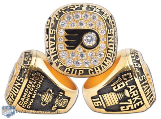 Bobby Clarke 1975 Philadelphia Flyers Replica Stanley Cup Championship Ring