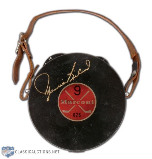 1960s Maurice Richard Marconi Puck-Shaped Transistor Radio
