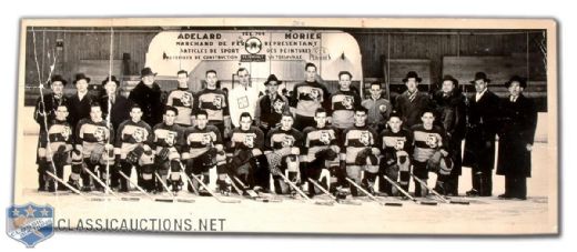 Jean Beliveau 1947-48 Victoriaville Tigers Team Photo