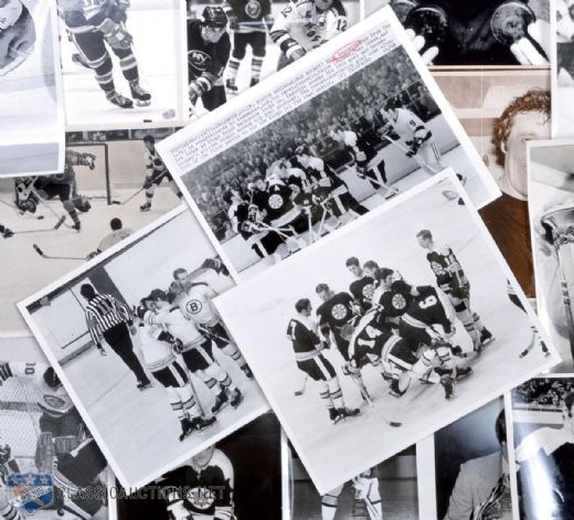 Phil Esposito Boston Bruins & NY Rangers Milestones Photo Lot (19)