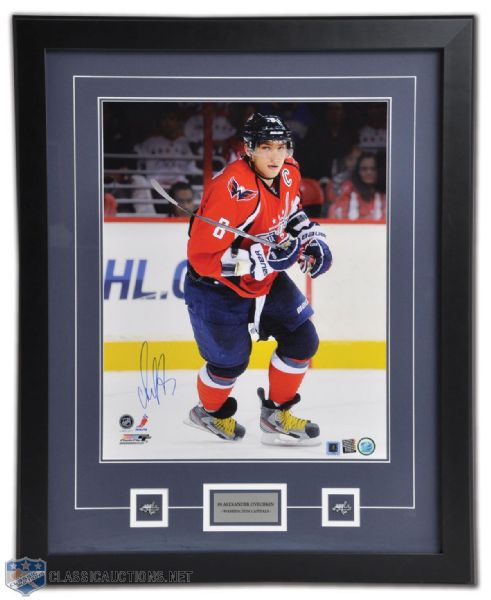 Alexander Ovechkin Washington Capitals Signed Framed 16"x20" Photo Montage (31" x 25")