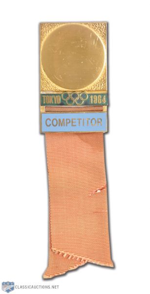 Tamara Press 1964 Tokyo Summer Olympics Competitor Badge