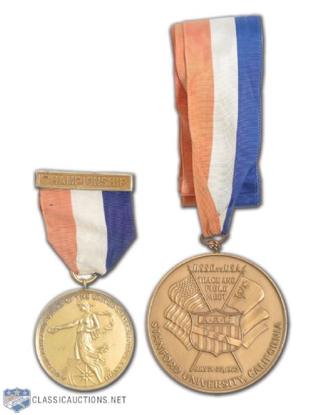 Tamara Press 1962 and 1965 A.A.U. Gold Medal Collection of 2