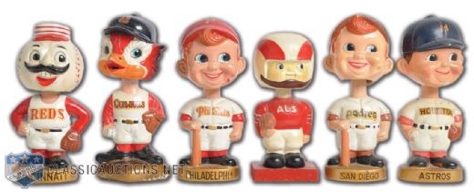 Vintage MLB and CFL Nodder / Bobbing Head Collection of 6