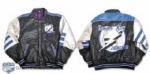 Wayne Cashmans 1992-93 Tampa Bay Lightning Inaugural Season Leather Jacket