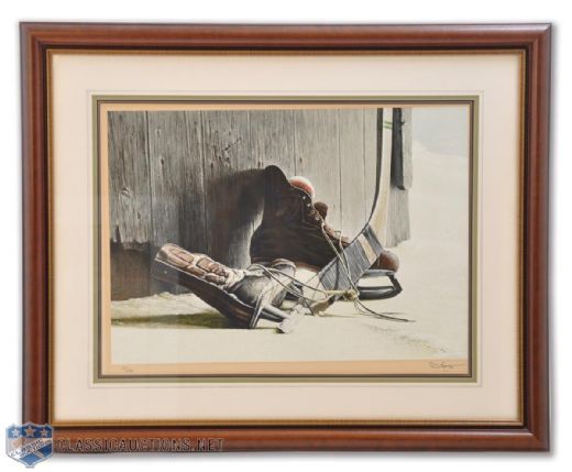 Wayne Cashmans 1972 Canada-Russia Series "The Skates" by Ken Danby Framed Lithograph