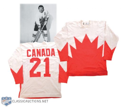 Stan Mikitas 1972 Canada-Russia Series Game Jersey