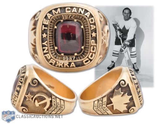 Dennis Hulls 1972 Team Canada 15th Anniversary "Relive the Dream" 10K Gold Ring