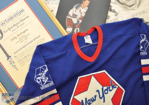 Andy Bathgates New York Rangers Memorabilia Collection