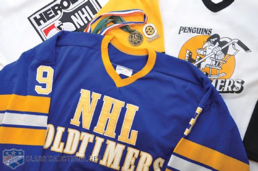 Andy Bathgates NHL Oldtimers Game-Worn Jerseys (5) and Memorabilia