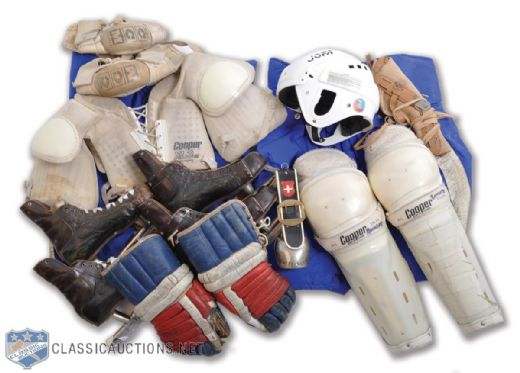 Andy Bathgates 1960s Game-Worn Equipment Collection