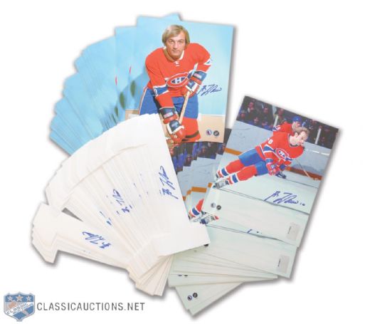Guy Lafleur Signed Photo and Number Collection of 150